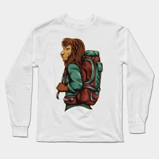 Backpacker Lion Long Sleeve T-Shirt